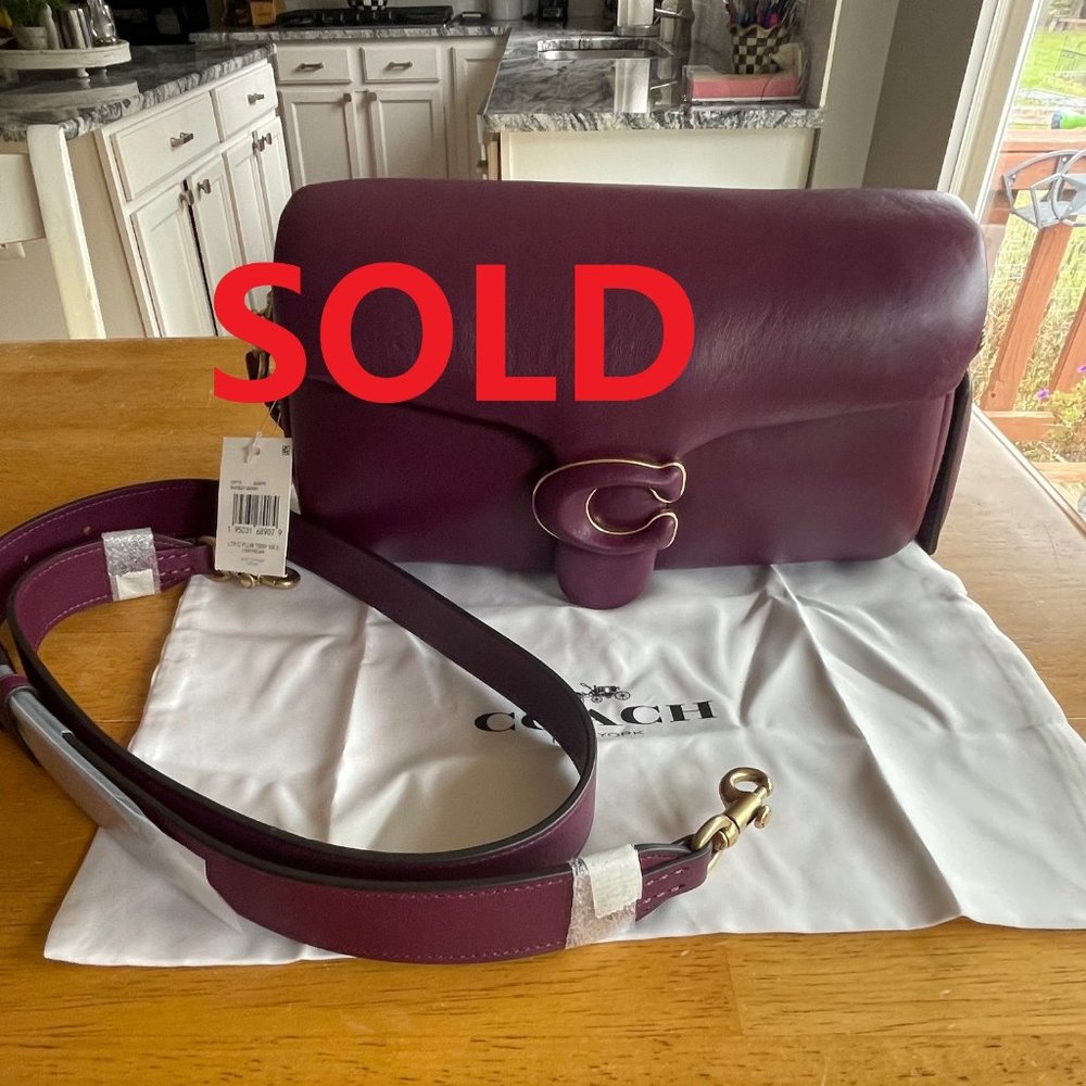 Coach Pillow Tabby Shoulder Bag 26 Deep Berry - New with Tags